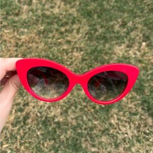 Crap Eyewear Red Cat Eye Sunglasses - Bold Retro Style